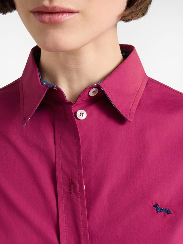 Camicia donna morbida con contrasti — Indian rose