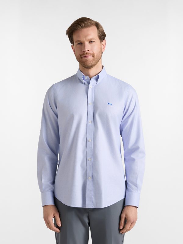 Camicia armaturata wrinkle free regular — Bluette