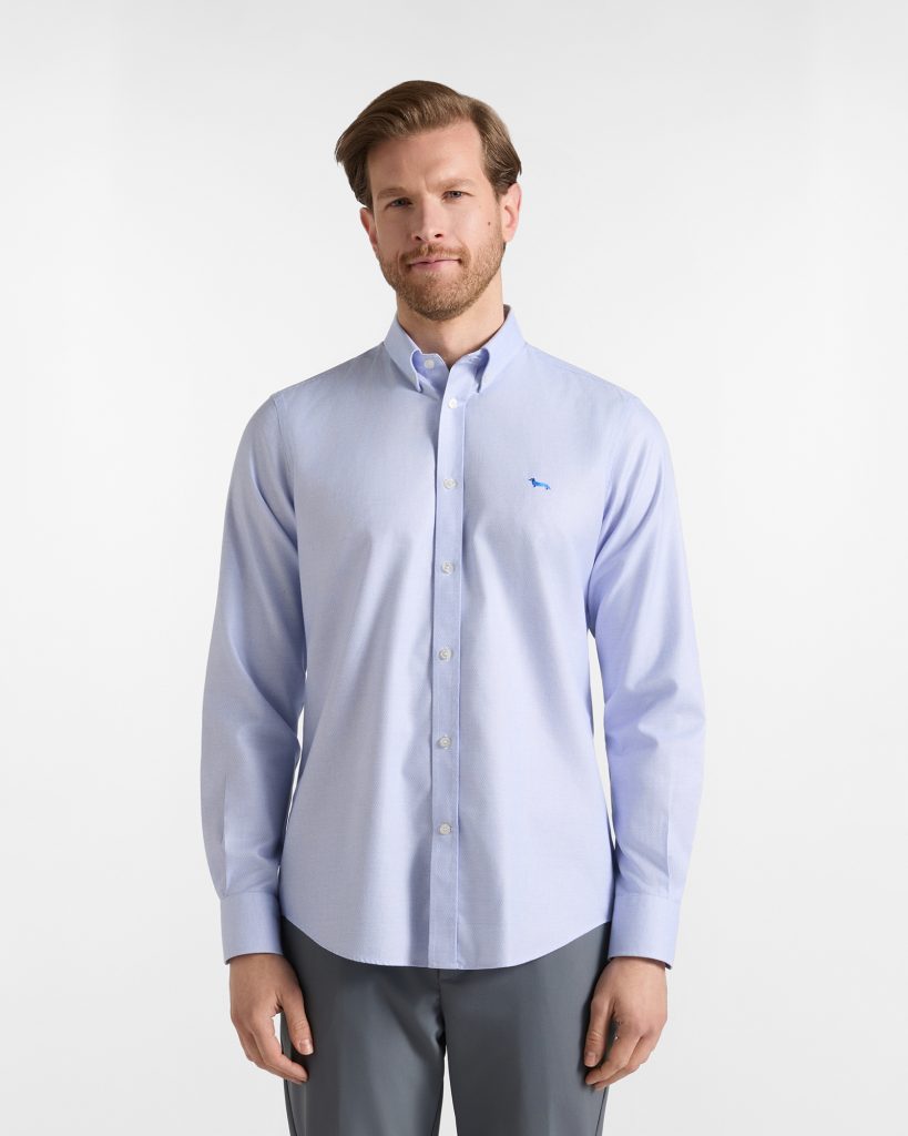 Camicia armaturata wrinkle free regular — Bluette