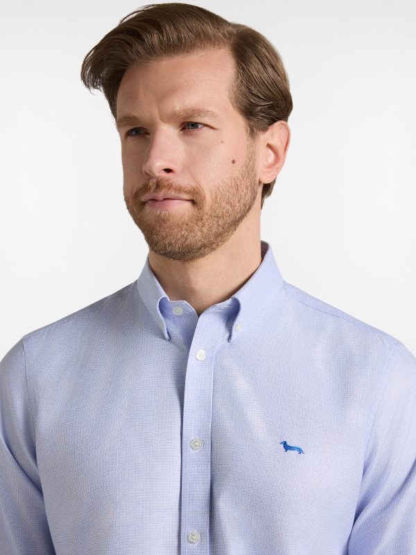 Camicia armaturata wrinkle free regular — Bluette
