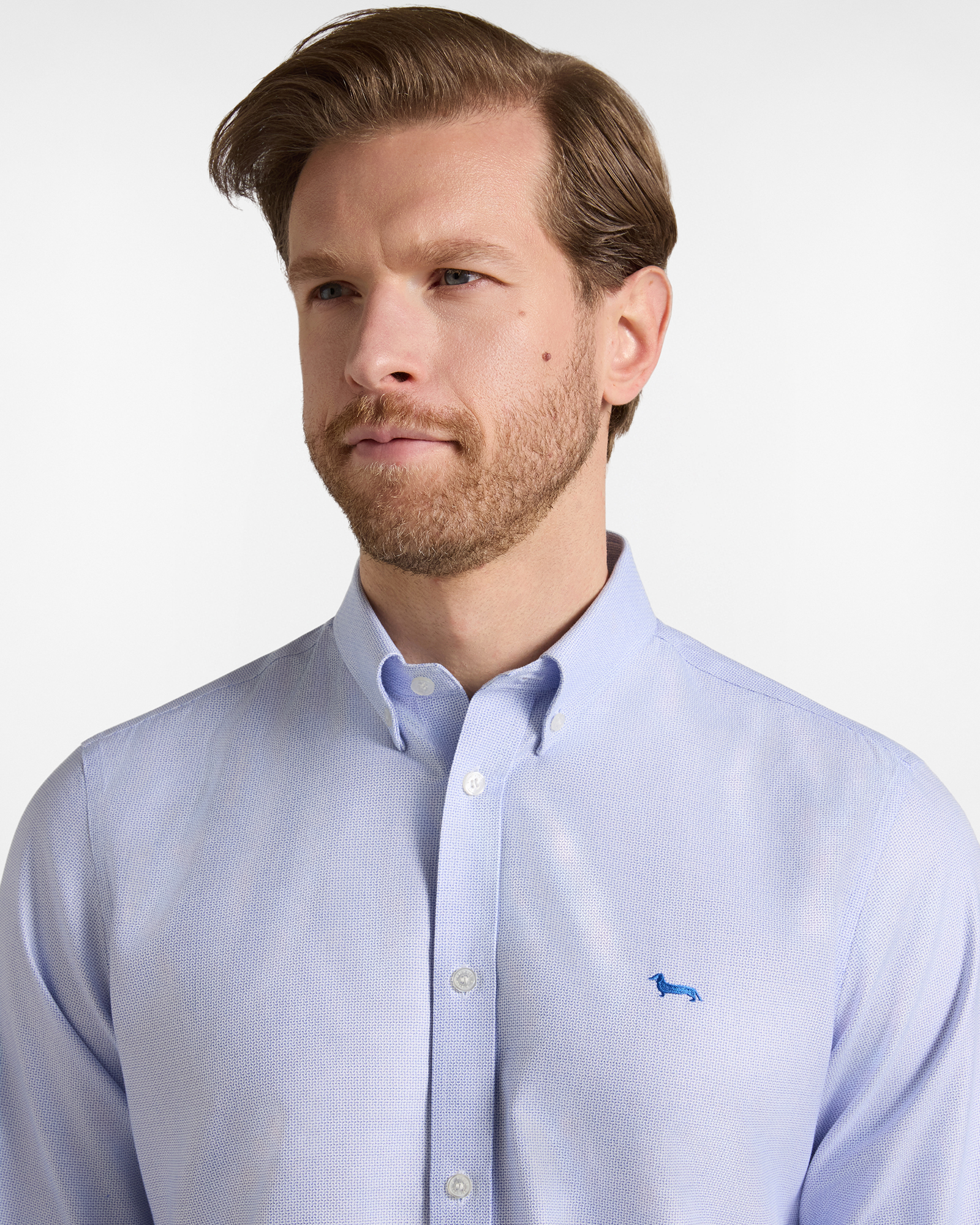 Camicia armaturata wrinkle free regular — Bluette