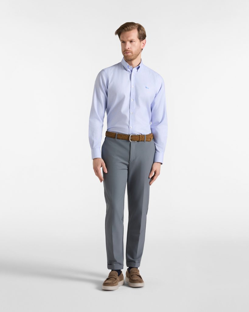 Camicia armaturata wrinkle free regular — Bluette