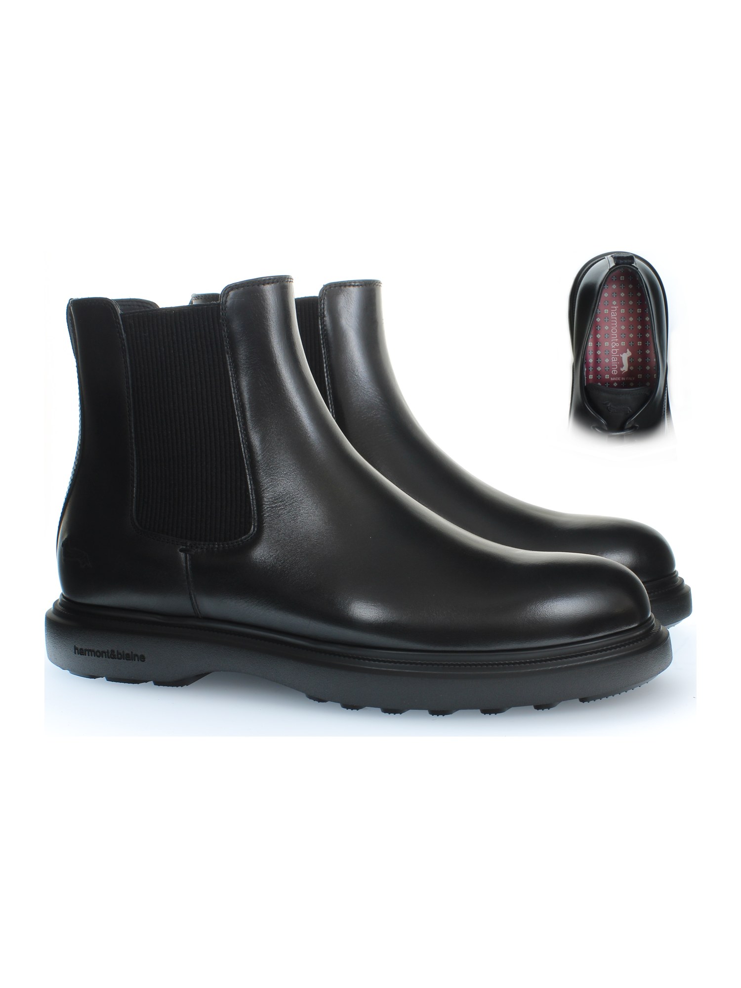 Chelsea boot in pelle — Nero