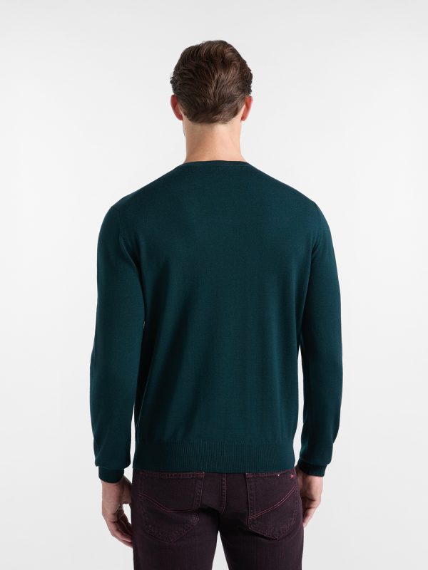 Maglia girocollo basic in lana merino — Garda
