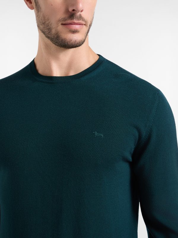 Maglia girocollo basic in lana merino — Garda