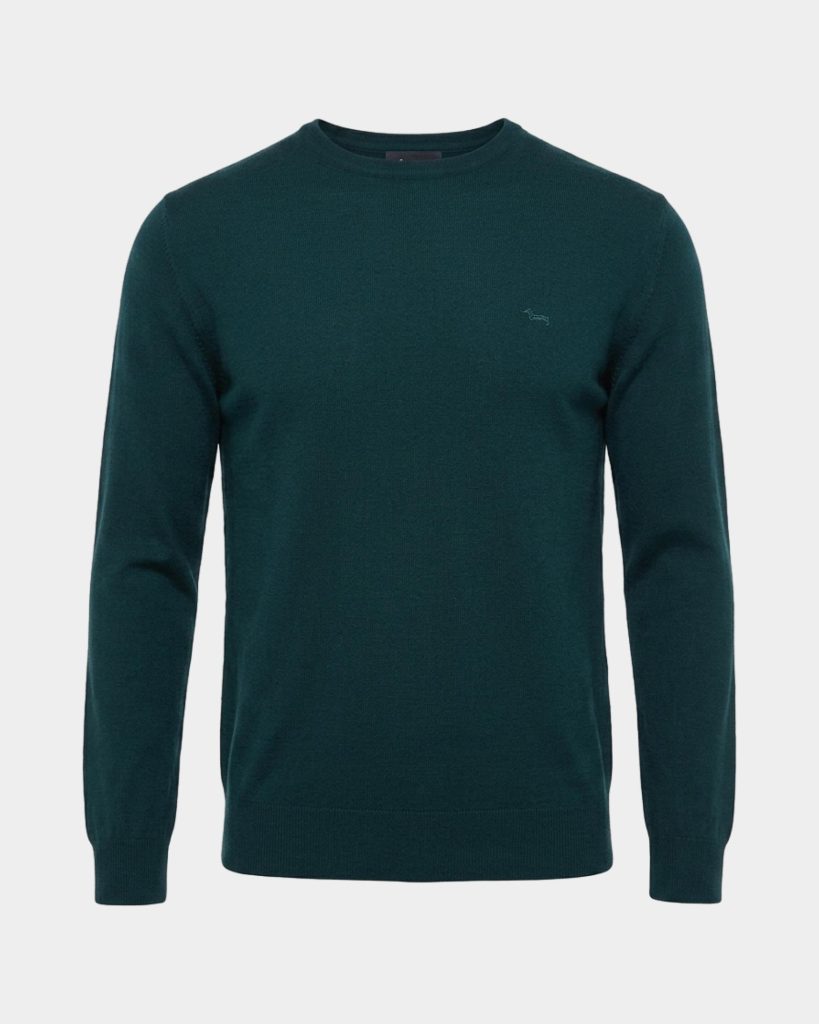 Maglia girocollo basic in lana merino — Garda