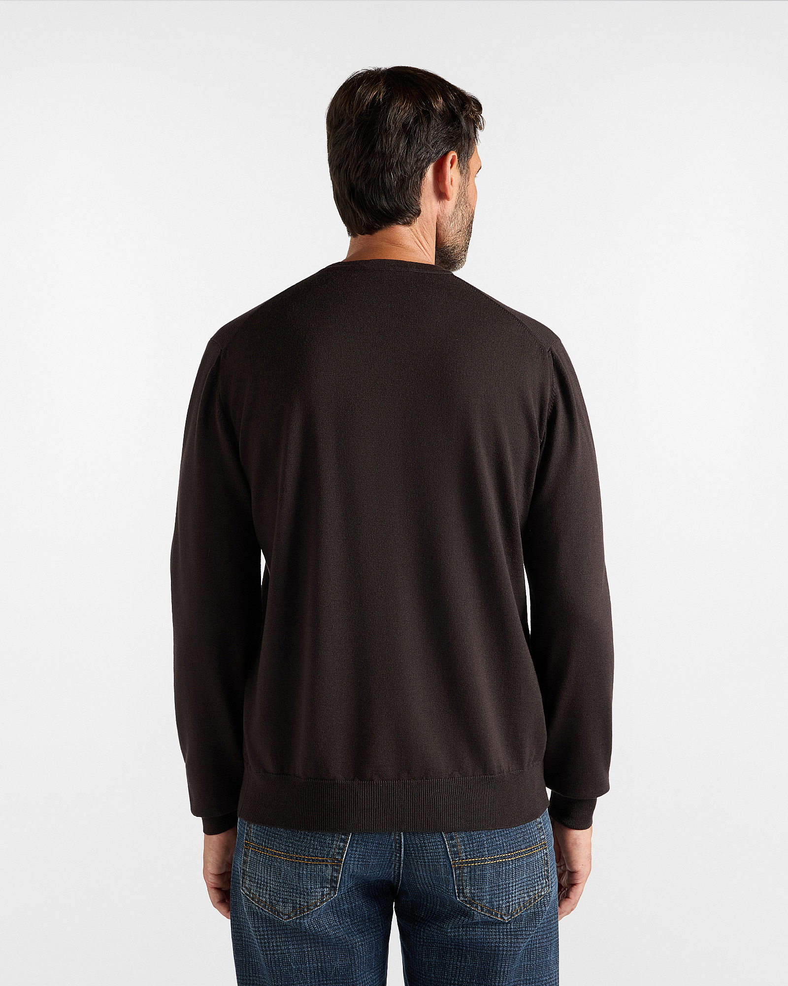Maglia girocollo basic in lana merino — Bacca