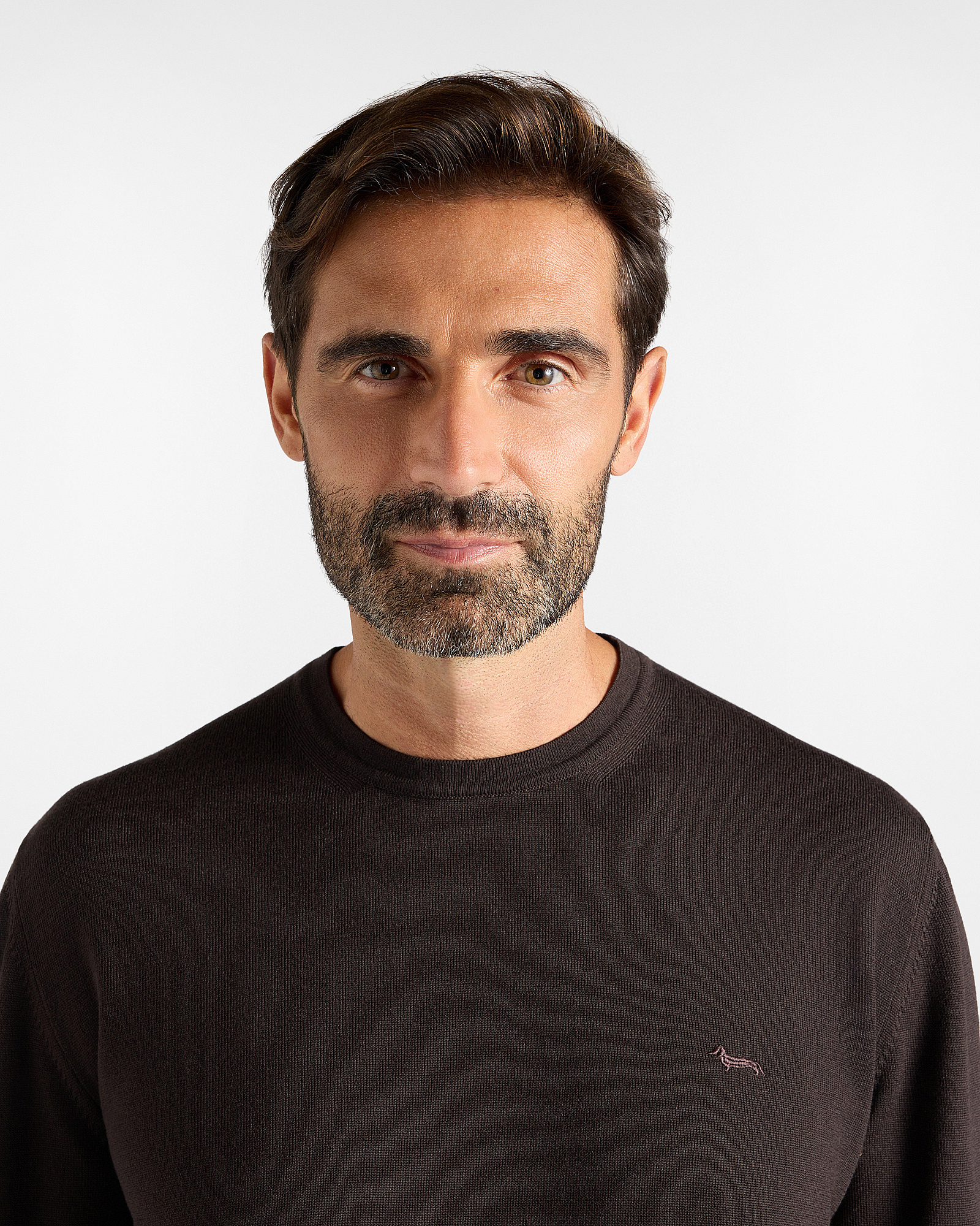 Maglia girocollo basic in lana merino — Bacca