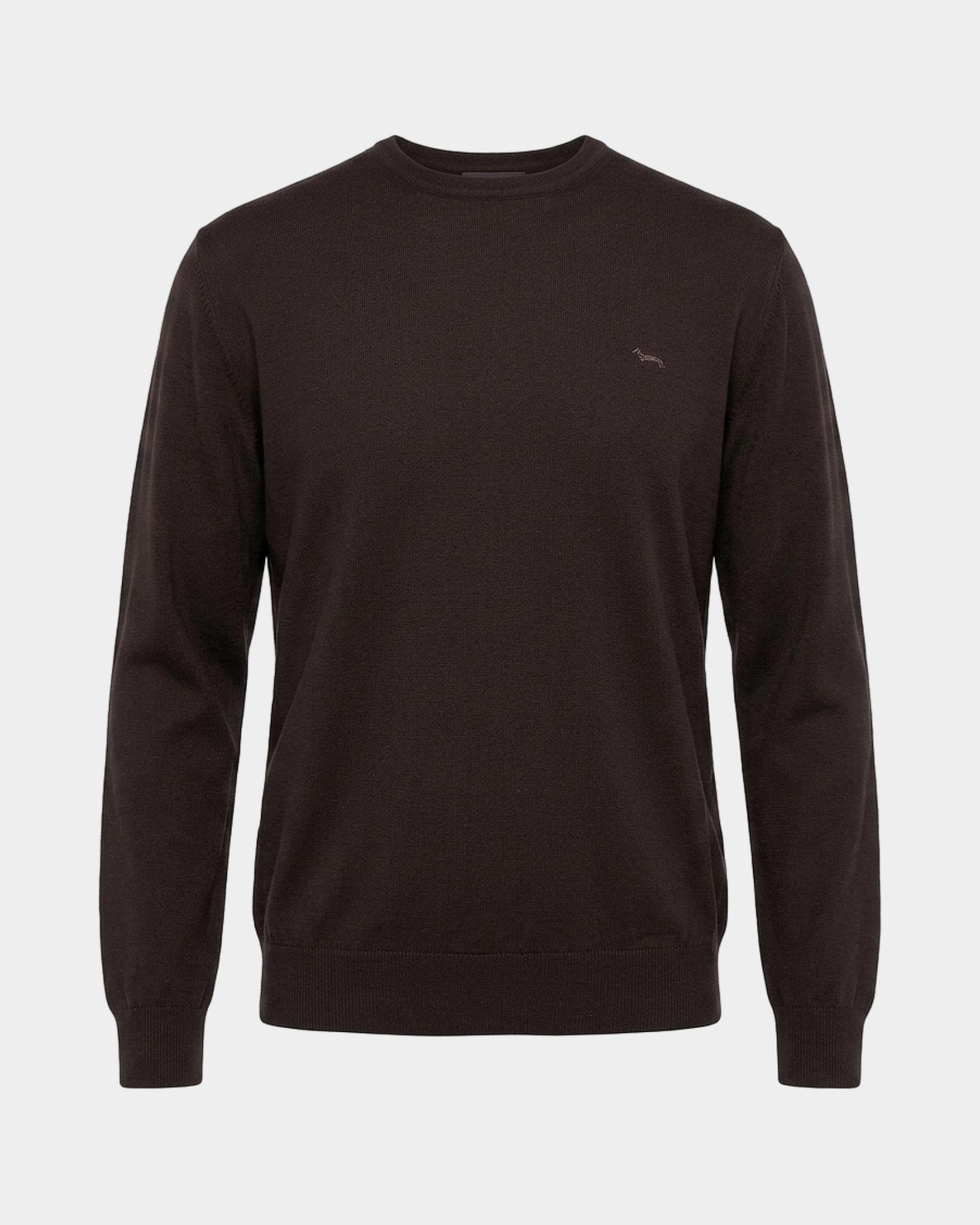 Maglia girocollo basic in lana merino — Bacca