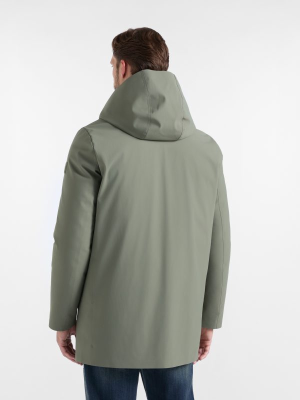 Trench tecnico imbottito — Verde petrolio