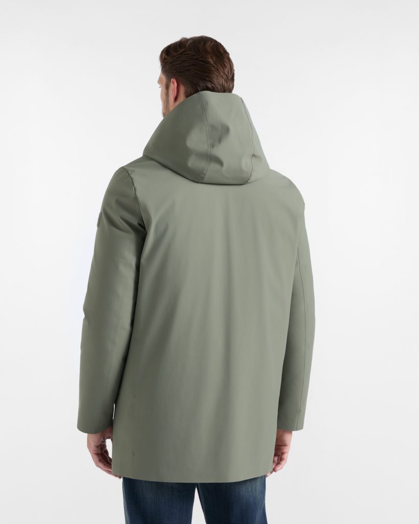 Trench tecnico imbottito — Verde petrolio