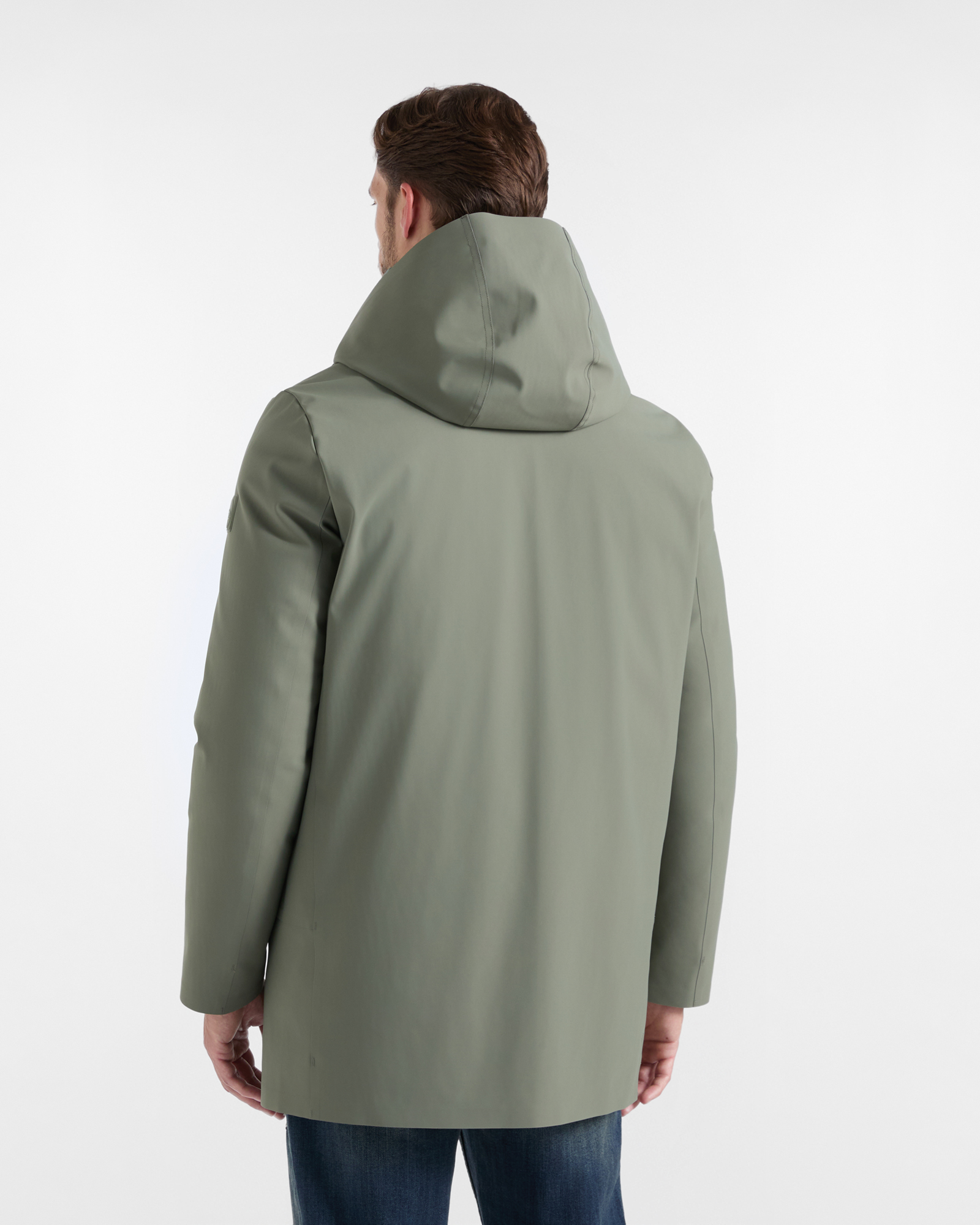 Trench tecnico imbottito — Verde petrolio