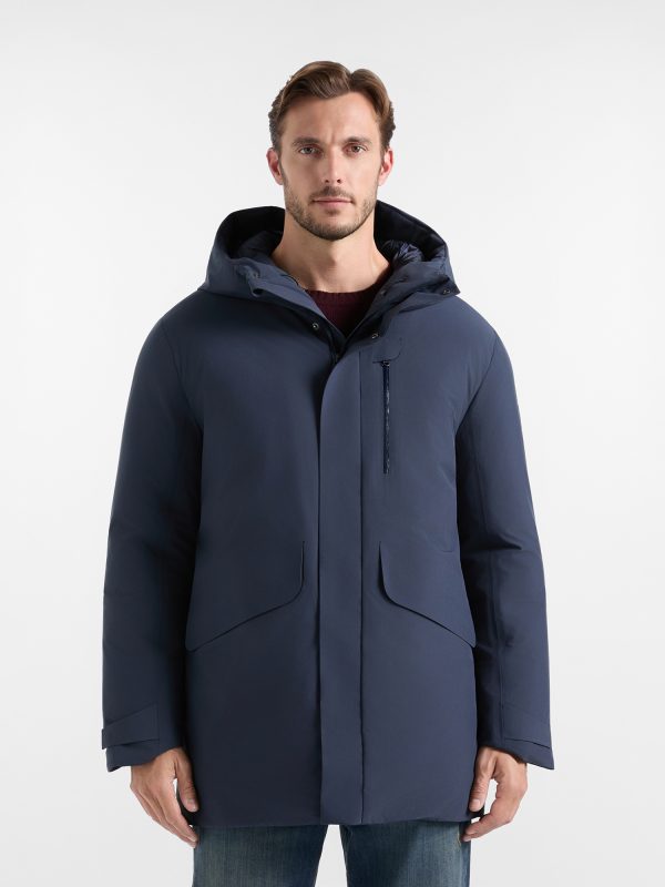 Giubbino in softshell — Blu navy
