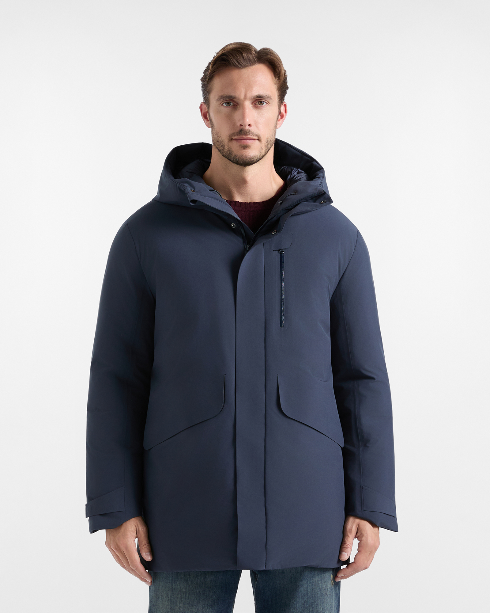 Giubbino in softshell — Blu navy