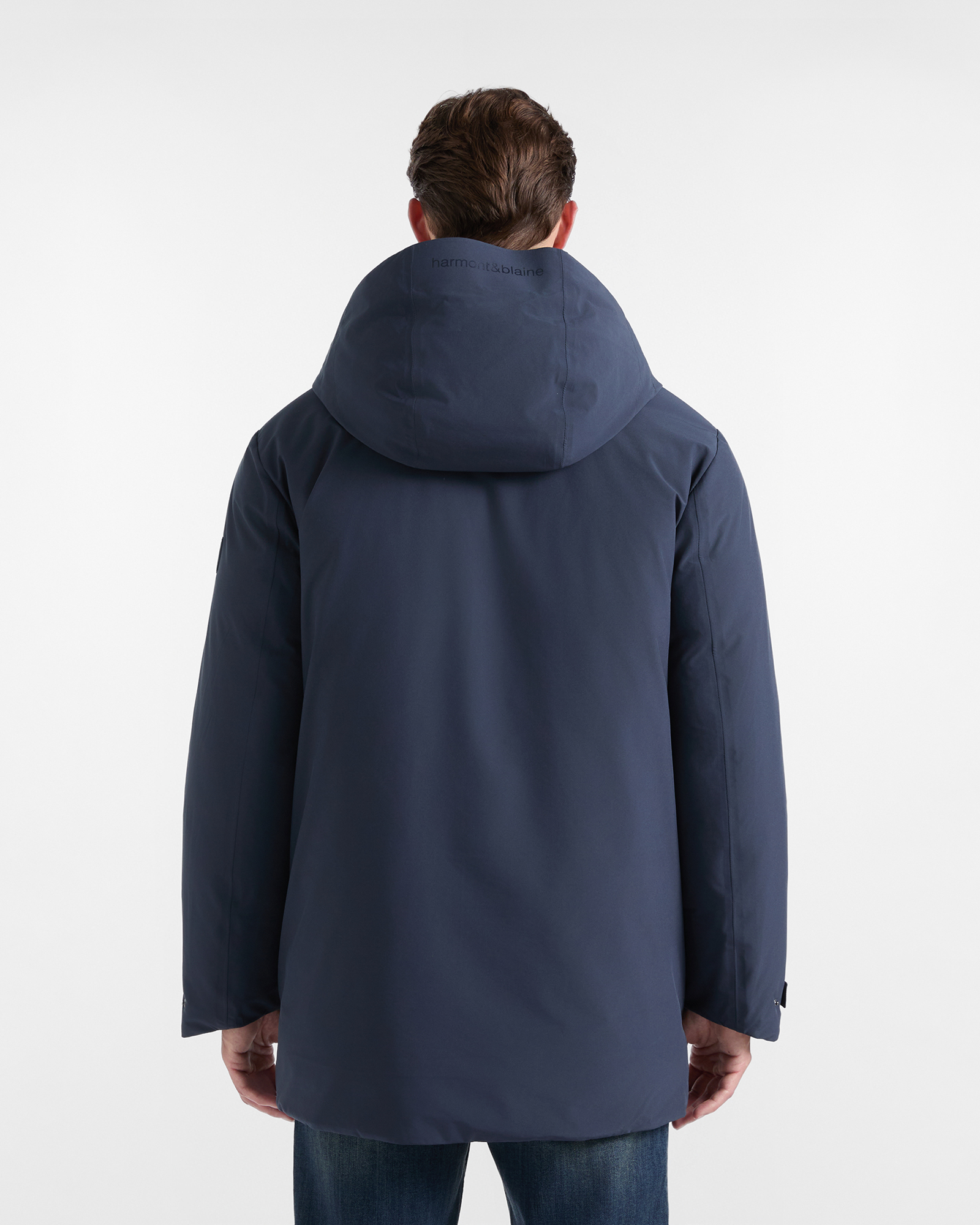 Giubbino in softshell — Blu navy