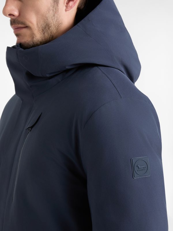Giubbino in softshell — Blu navy