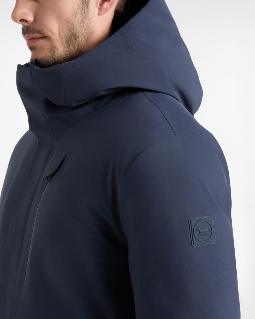 Giubbino in softshell — Blu navy