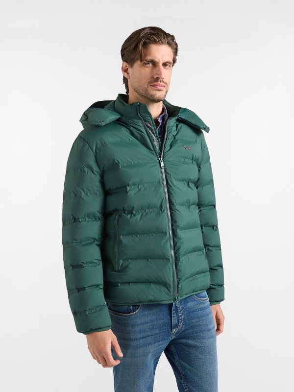 Bomber trapuntato — Verde bottiglia