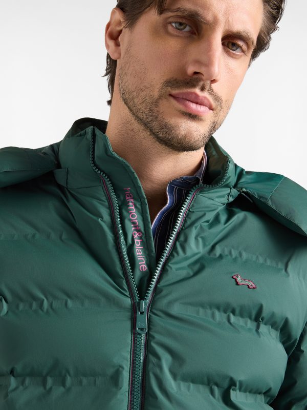 Bomber trapuntato — Verde bottiglia