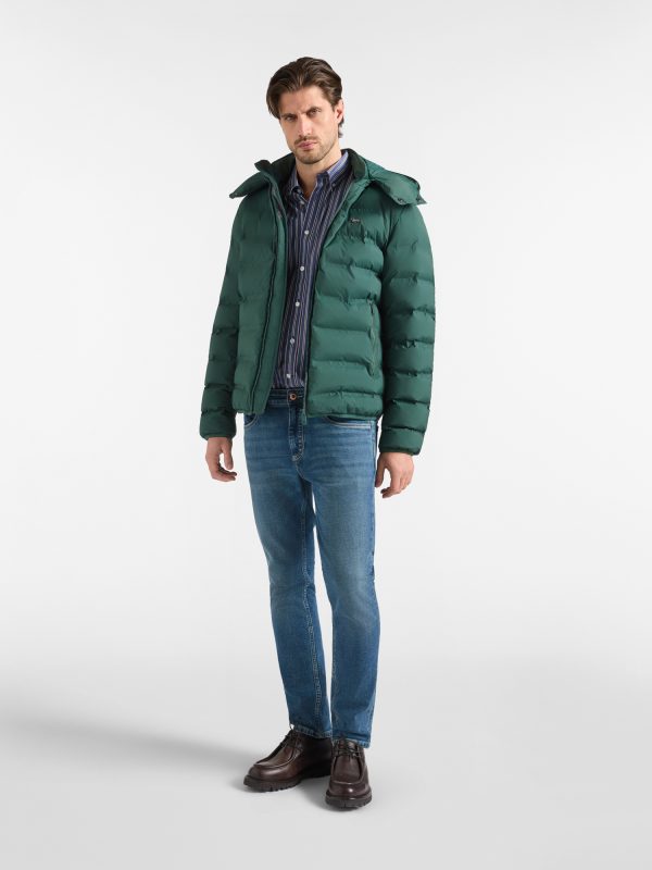 Bomber trapuntato — Verde bottiglia