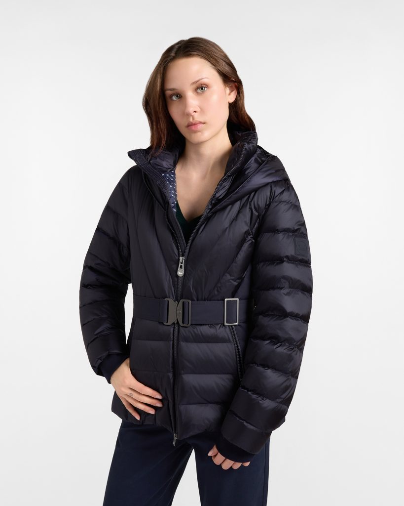Giacca in piuma donna — Blu navy