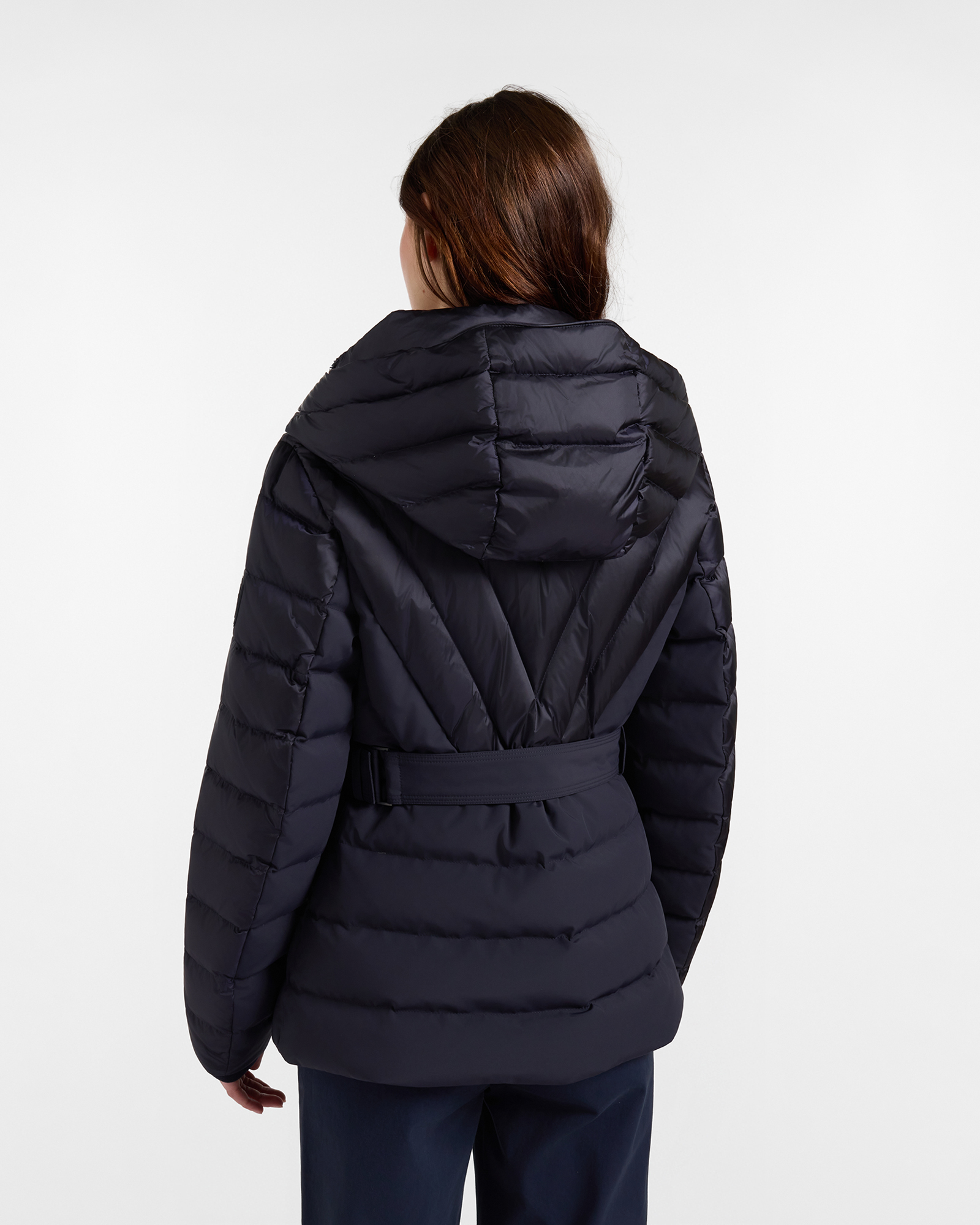 Giacca in piuma donna — Blu navy