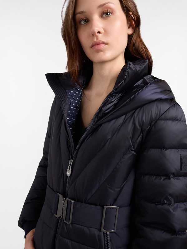 Giacca in piuma donna — Blu navy