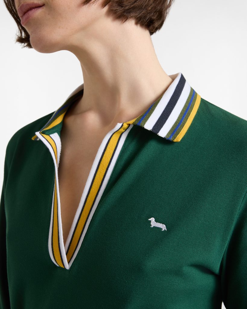 Polo donna morbida con costine — Sequoia