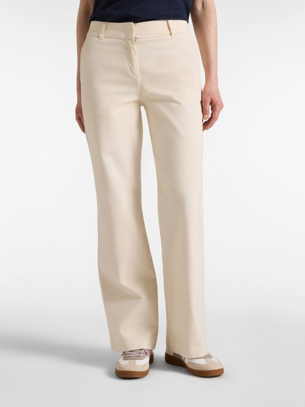Pantalone chino donna in raso