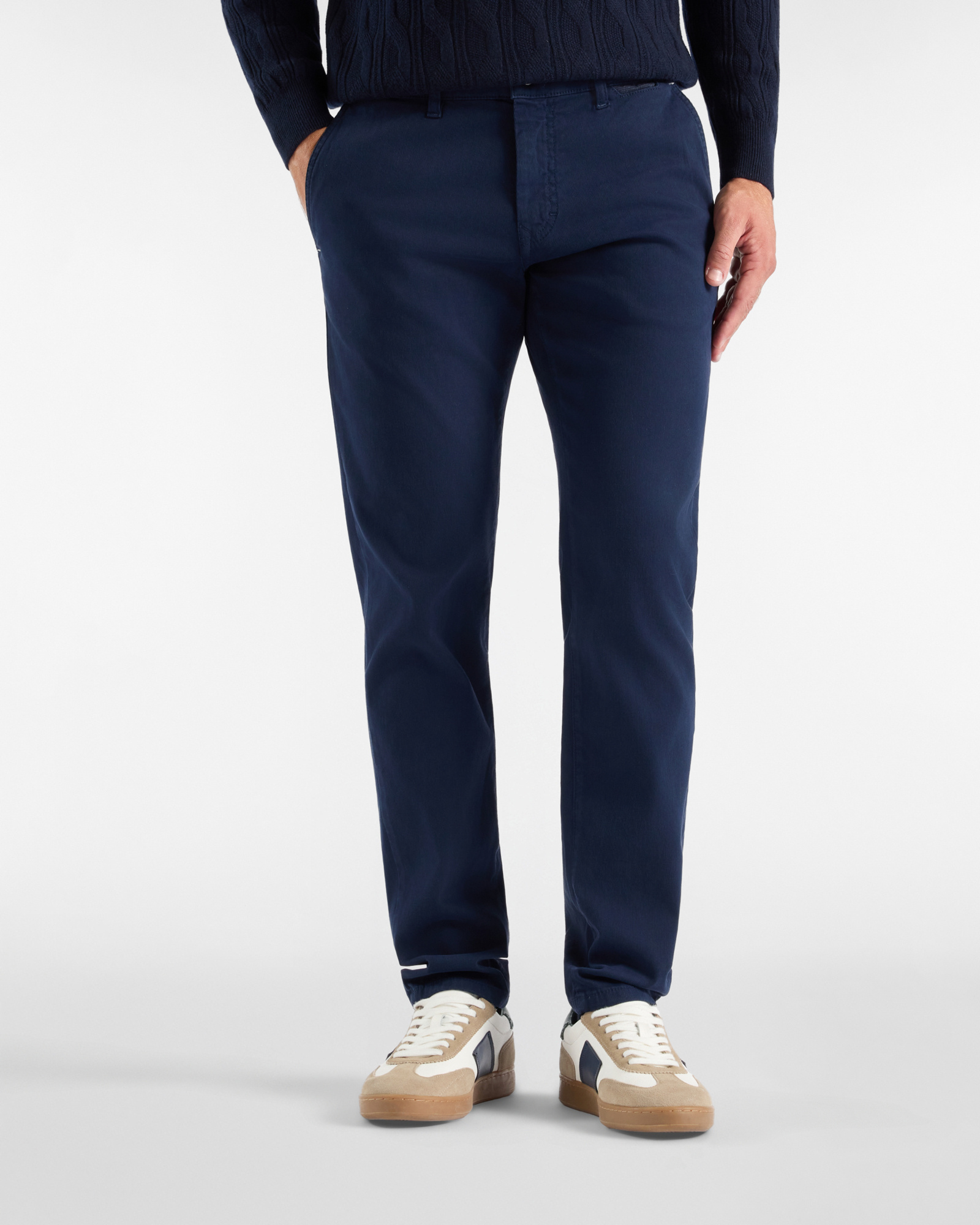 Pantalone 5 tasche Colorfive narrow — Blu navy
