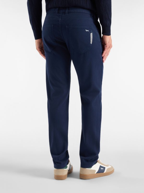 Pantalone 5 tasche Colorfive narrow — Blu navy