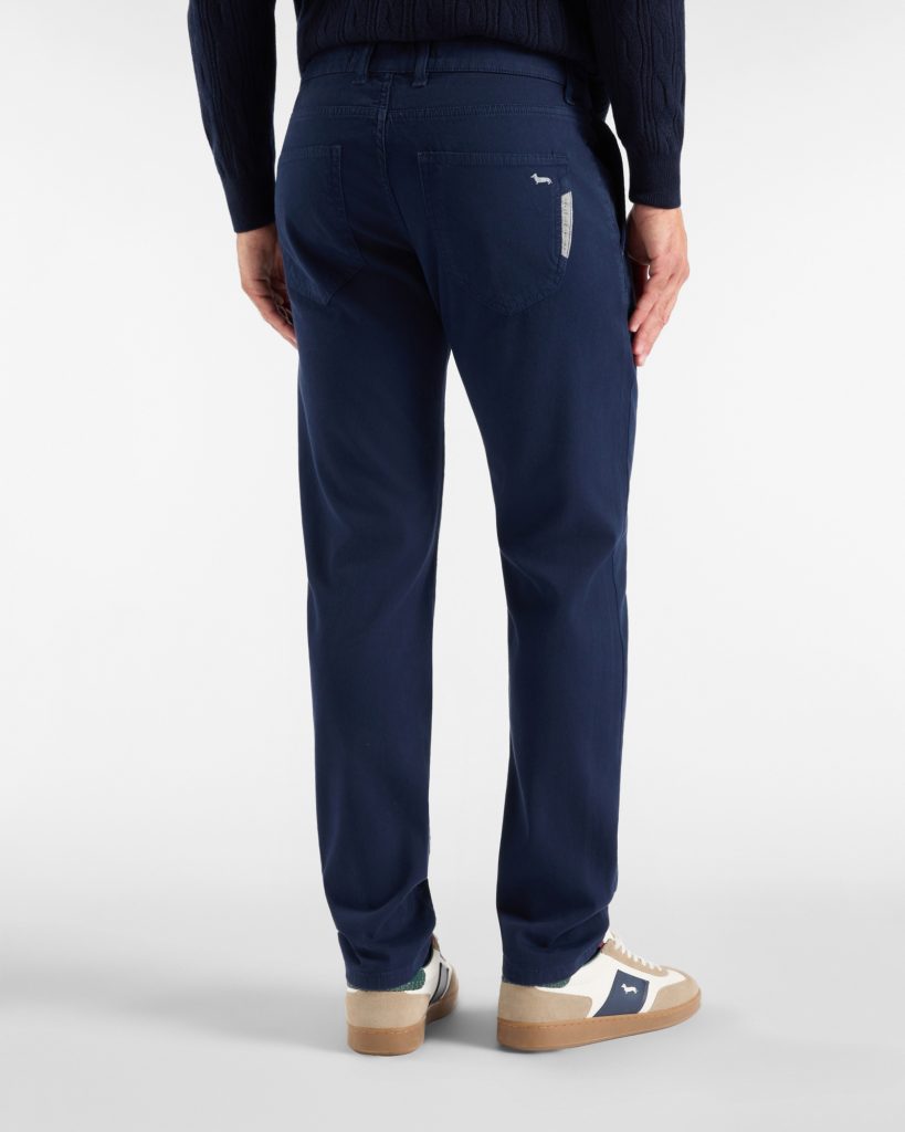Pantalone 5 tasche Colorfive narrow — Blu navy