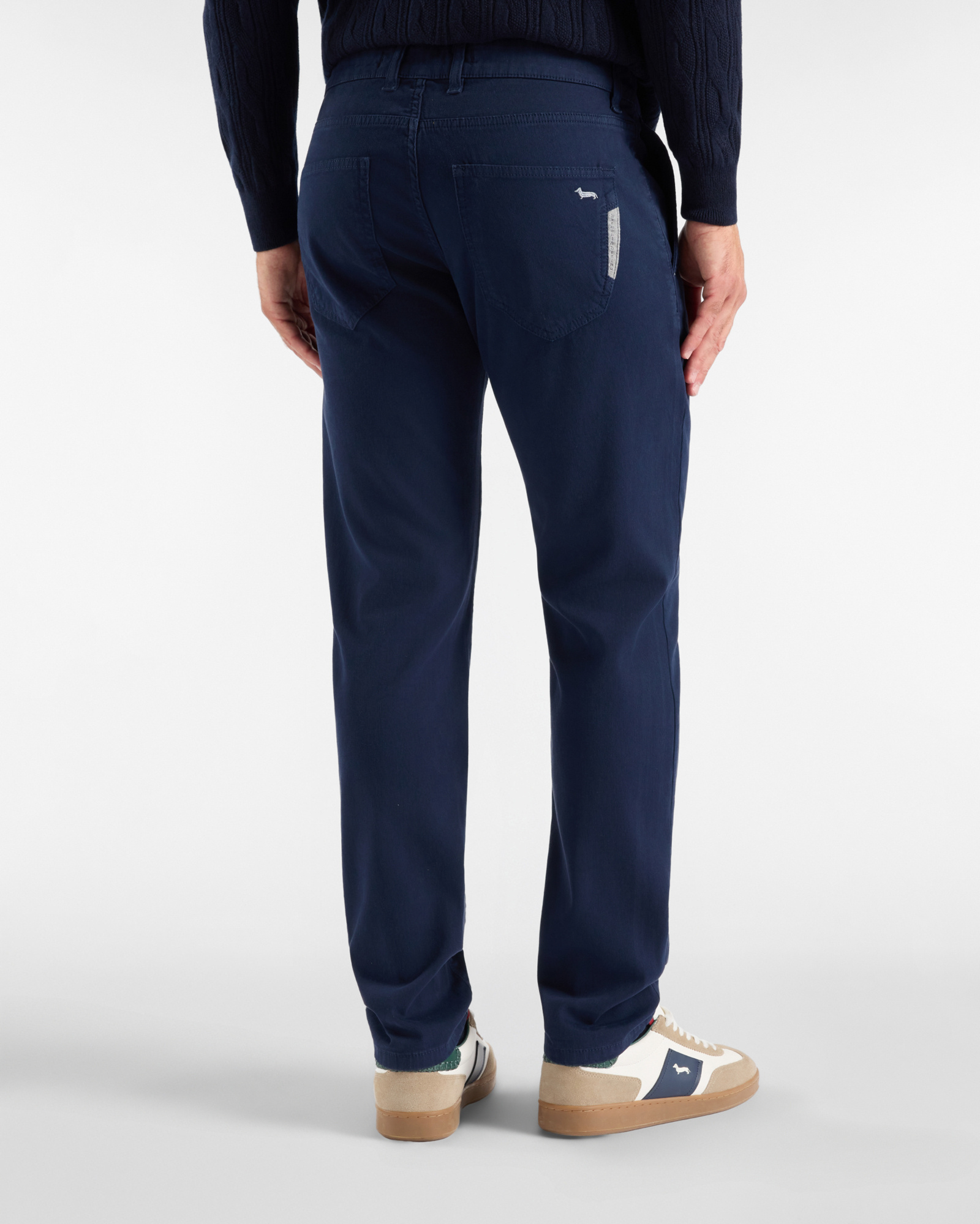 Pantalone 5 tasche Colorfive narrow — Blu navy
