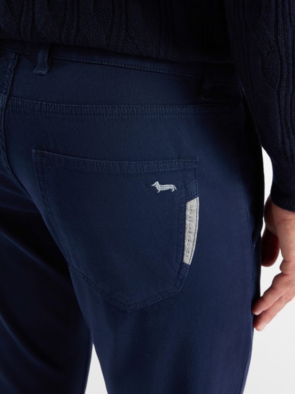 Pantalone 5 tasche Colorfive narrow — Blu navy
