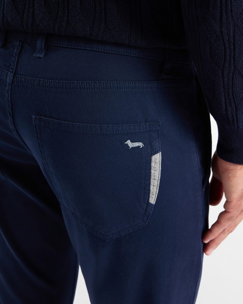 Pantalone 5 tasche Colorfive narrow — Blu navy