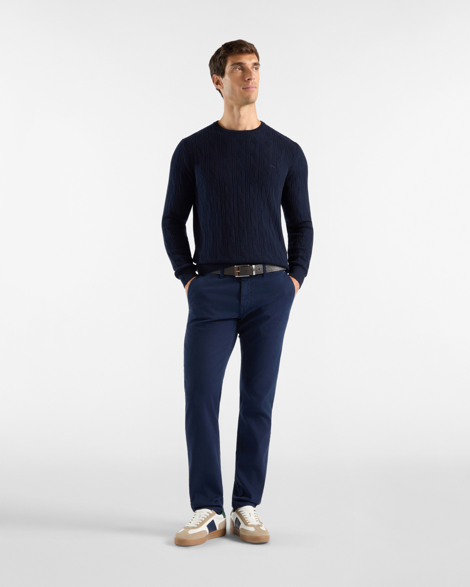 Pantalone 5 tasche Colorfive narrow — Blu navy