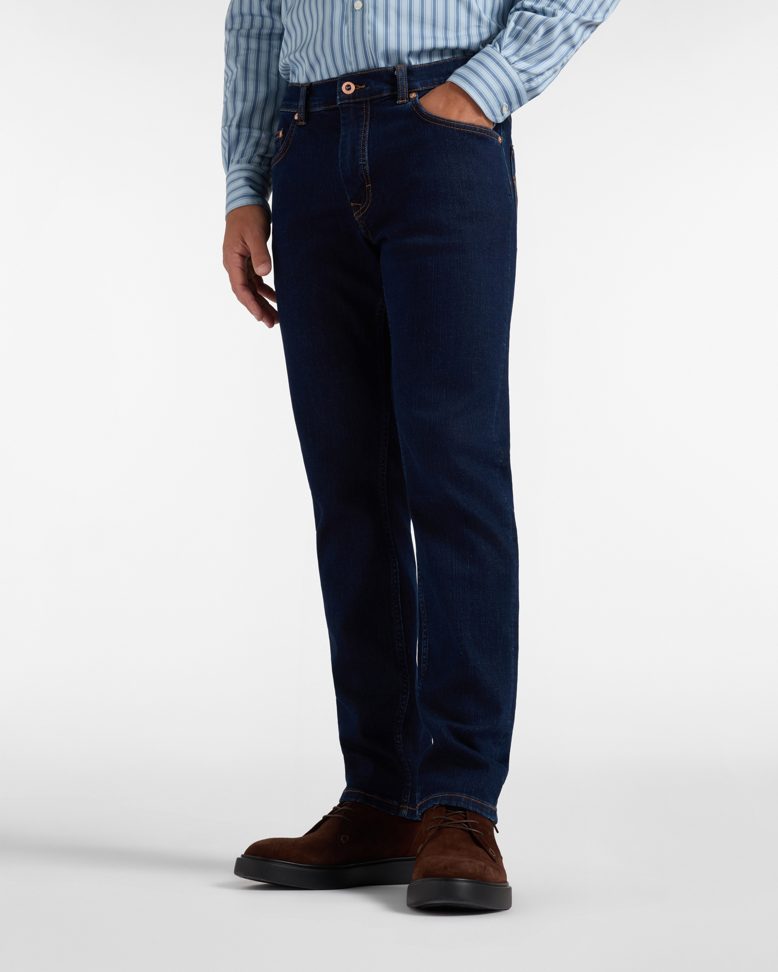 Jeans 5 tasche narrow 10 oz — Blu denim