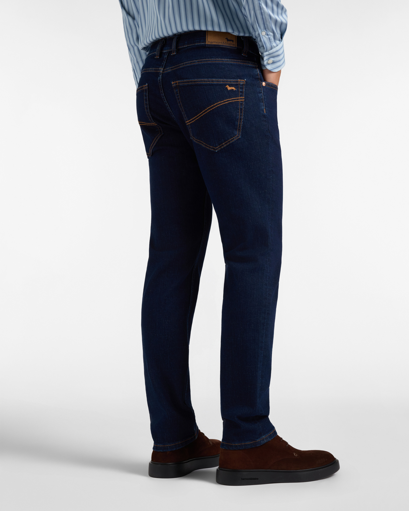 Jeans 5 tasche narrow 10 oz — Blu denim
