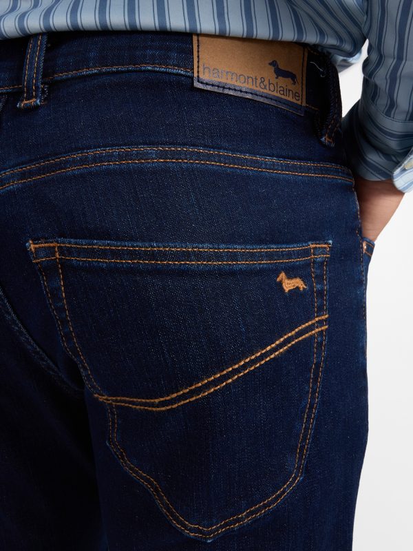 Jeans 5 tasche narrow 10 oz — Blu denim