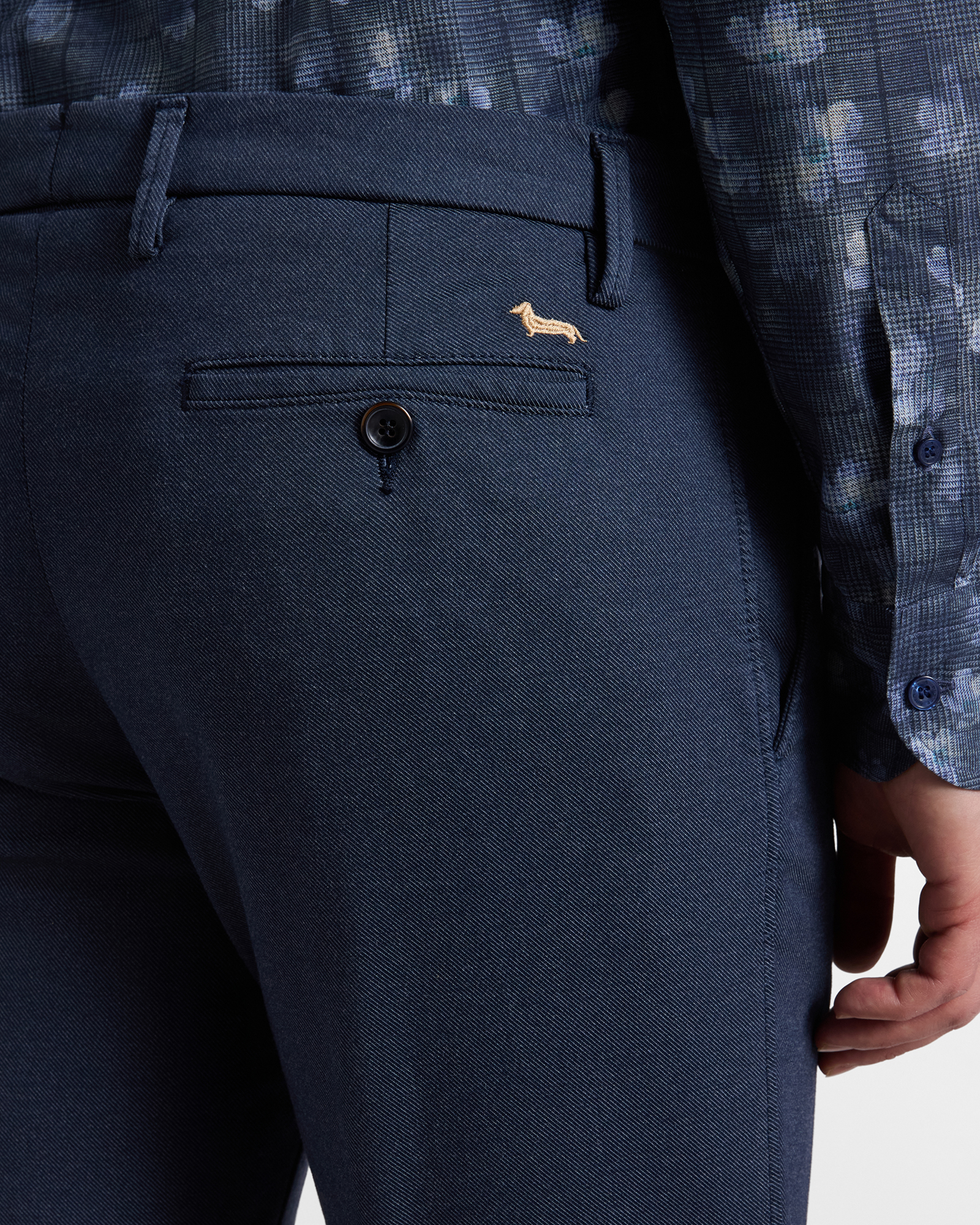 Chino basic narrow — Blu navy