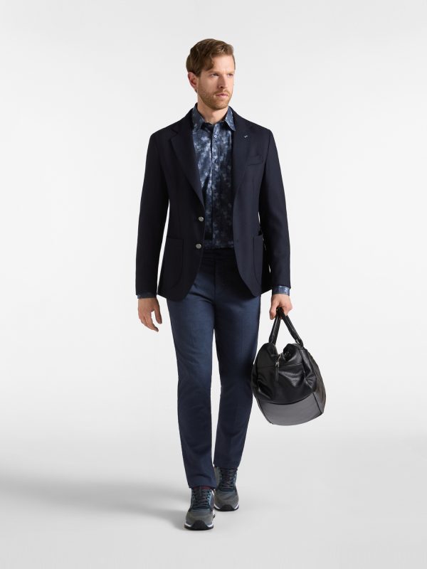 Chino basic narrow — Blu navy