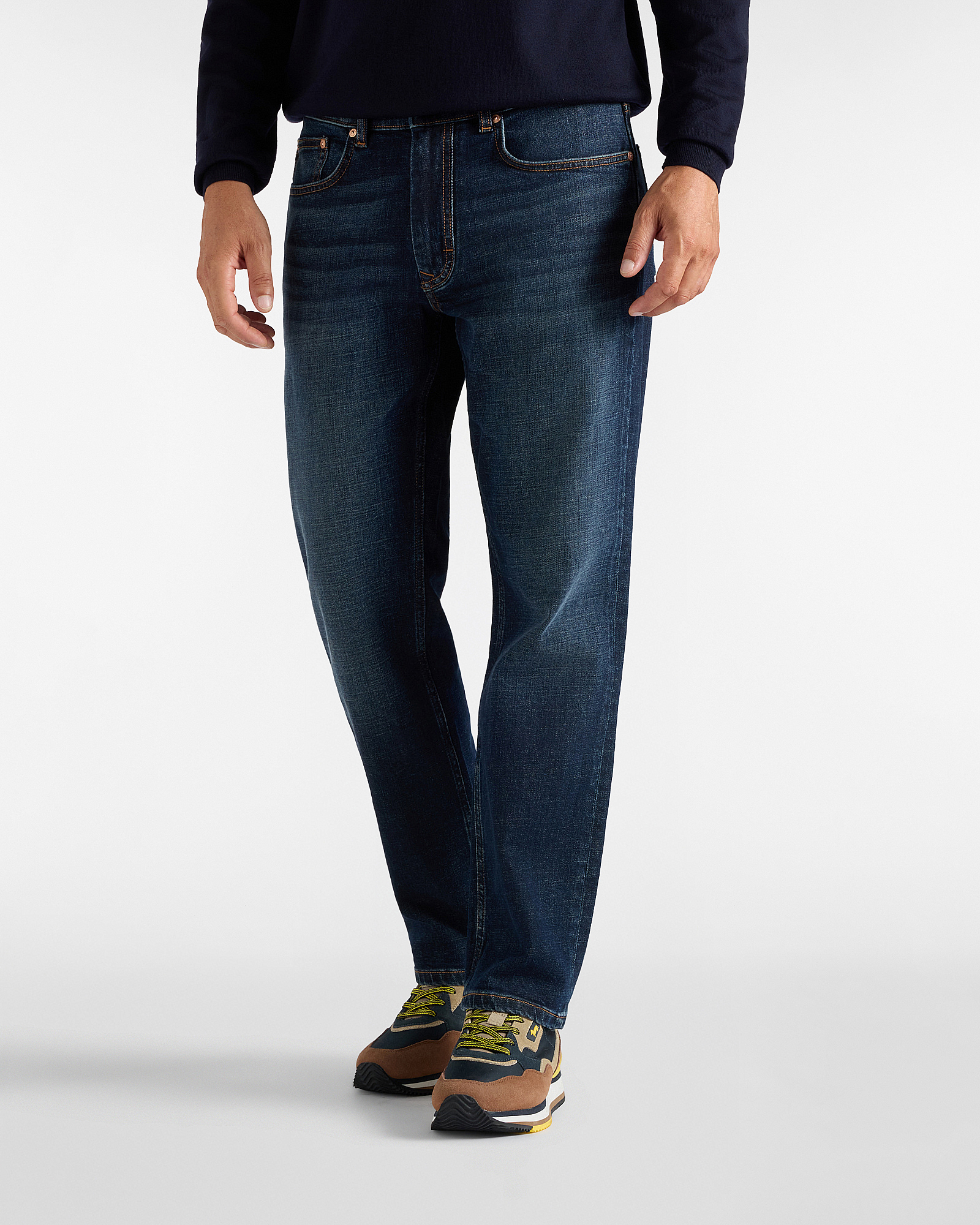 Jeans 5 tasche regular 12 oz — Blu denim