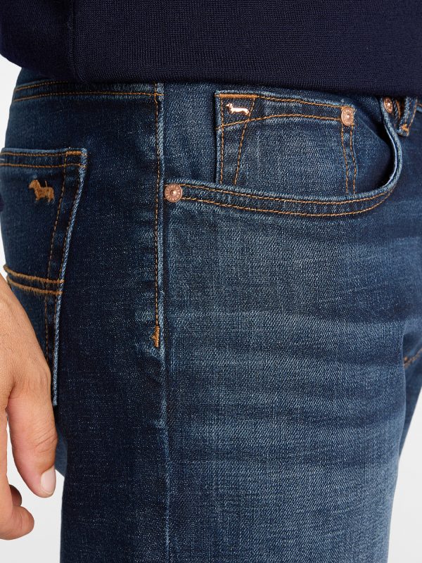 Jeans 5 tasche regular 12 oz — Blu denim