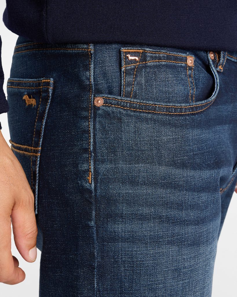 Jeans 5 tasche regular 12 oz — Blu denim