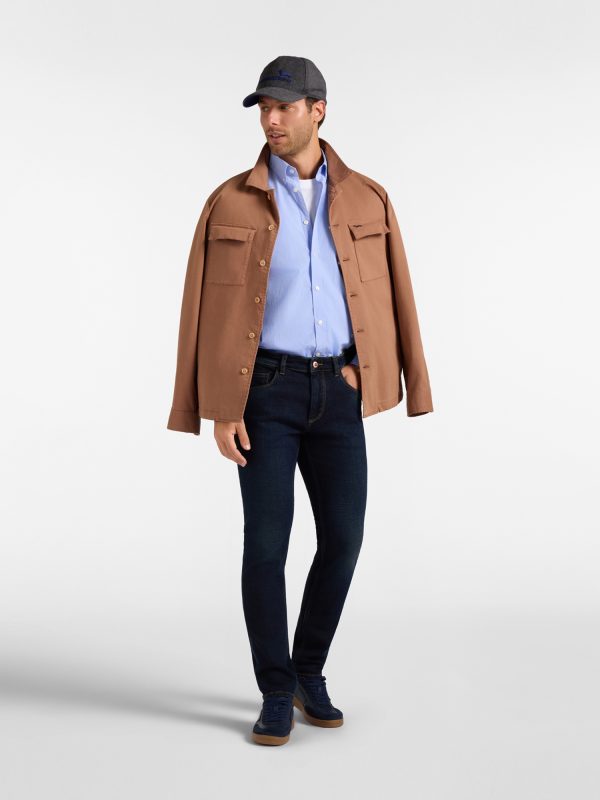 Jeans 5 tasche slim 12 oz — Blu denim