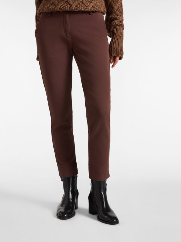 Pantalone donna slim con tasca all'americana